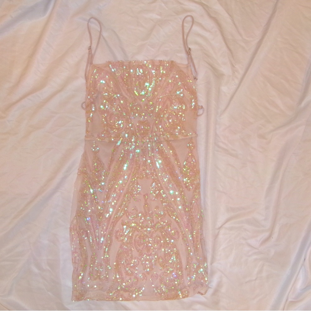 lucy in the sky light purple hoco formal sparkle dress